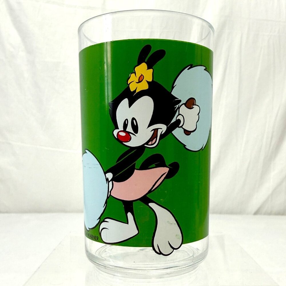 Vintage 1994 Animaniacs Dot w/Violin & Pom Poms Small Plastic Cup 8oz